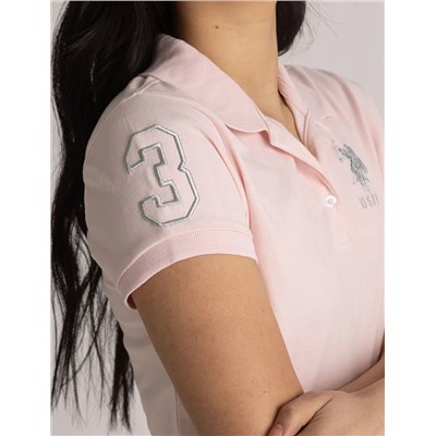 USPA METALLIC POLO DRESS