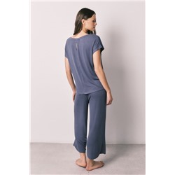 Pijama Capri viscosa suave azul