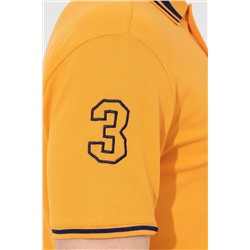 Erkek Koyu Sarı Polo Yaka Basic Tişört