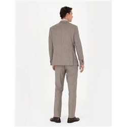 Açık Kahverengi Slim Fit Takım Elbise