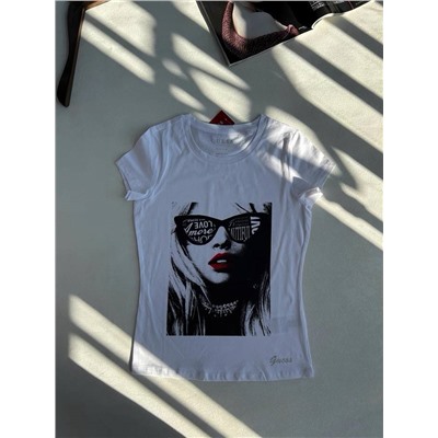 Женская приталенная футболка с ярким принтом ГЕС*С (Возможно незначительные деффекты!!!)