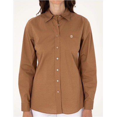 Camel Slim Fit Uzun Kollu Gömlek