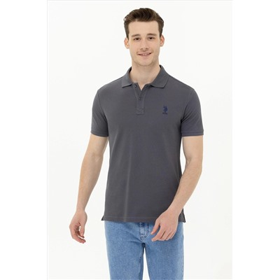 Erkek Antrasit Basic Polo Yaka Tişört