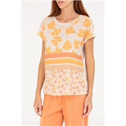 Kadın Taş Bisiklet Yaka Tişört