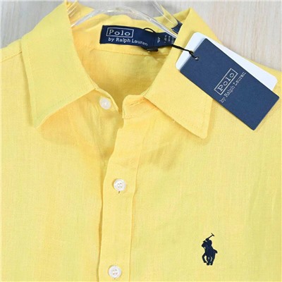 Женская льняная рубашка с длинным рукавом ( 10 цветов) РАЛЬ*Ф Л