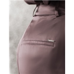 Брюки палаццо широкие из струящегося сатина