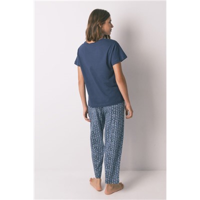 Pijama Capri 100% algodón Moomin azul