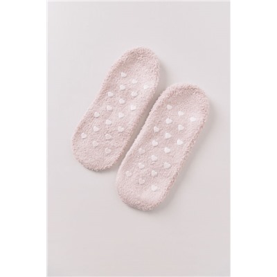Calcetines slip on osito rosa