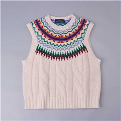 Шерстяной вязаный жилет РАЛЬ*Ф Л