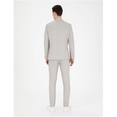 Bej Ex. Slim Fit Takım Elbise