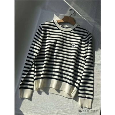 Женский шерстяной пуловер в полоску КАР*Л 😎