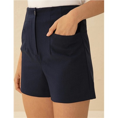 Lacivert Regular Fit Bermuda Şort