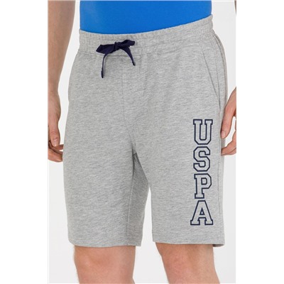 Erkek Gri Melanj Örme Şort