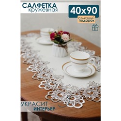 Салфетка кружевная на стол 40*90