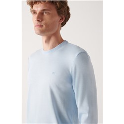 Mavi Bisiklet Yaka Tüylenmeyen Triko Kazak