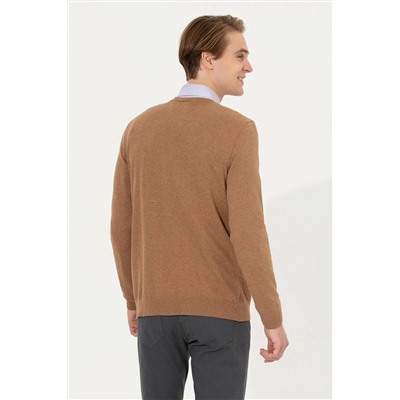 Erkek Camel Melanj Basic Kazak