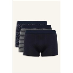 DeFacto Regular Fit Şal Desenli 3'lü Boxer E7202AX25SM
