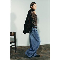 JEANS OVERSIZE TRF TIRO MEDIO