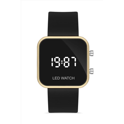 Aqua Di Polo 1987 Unisex Siyah Silikon Dijital Led Kol Saati Apwr032902