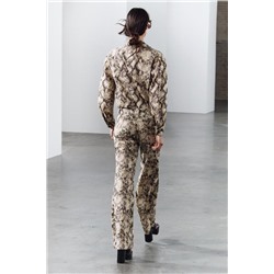 ZW COLLECTION ANIMAL PRINT TROUSERS