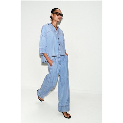 JEANS Z1975 WIDE LEG TIRO MEDIO PINZAS