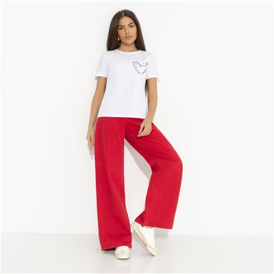 Футболка с принтом на спинке, Любовь с первого взгяда