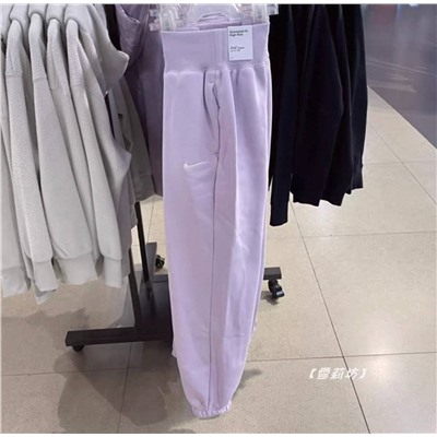 Теплые женские штаны с широкой резинкой на талии   Nik*e Аутлет. Оригинал