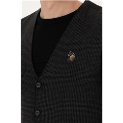 Erkek Siyah Triko Hırka