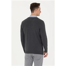 Erkek Antrasit Melanj Basic Kazak