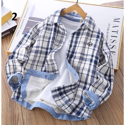 Хлопковая рубашка для мальчиков