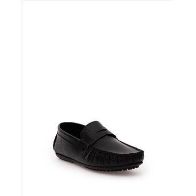 Siyah Kauçuk Taban %100 Deri Loafer Ayakkabı