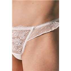 Braga clásica encaje blanca