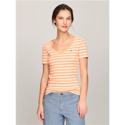 Stripe V-Neck Favorite T-Shirt