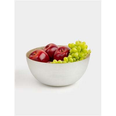 Салатник, 24х11 см, 1,7 л, стекло, молочный/шампань, Marbella