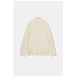 PLAIN KNIT HIGH NECK JUMPER