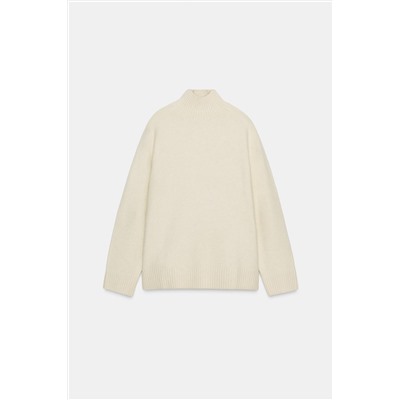 PLAIN KNIT HIGH NECK JUMPER