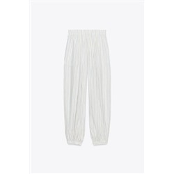 STRIPED PUFFED TROUSERS ZW COLLECTION