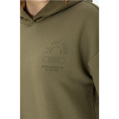 Kadın Haki Sweatshirt
