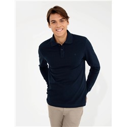 Lacivert Slim Fit Sweatshirt