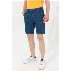 Erkek Mavi Jean Şort