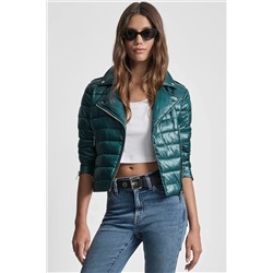 MOTO-STYLE PUFFER JACKET