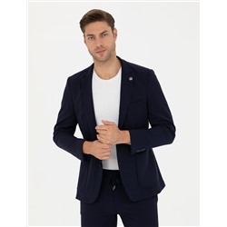Lacivert Body Esnek Fit Blazer Ceket