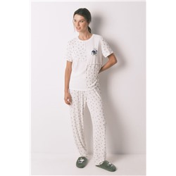 Pijama largo 100% algodón patchwork Mafalda