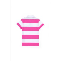 Erkek Çocuk Pembe Polo Yaka Tişört