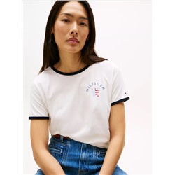 Hilfiger Star Logo Ringer T-Shirt