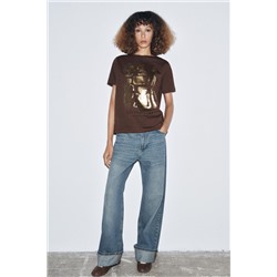 METALLIC SHORT SLEEVE T-SHIRT