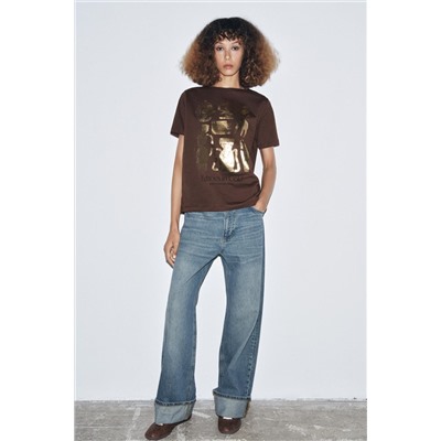 METALLIC SHORT SLEEVE T-SHIRT