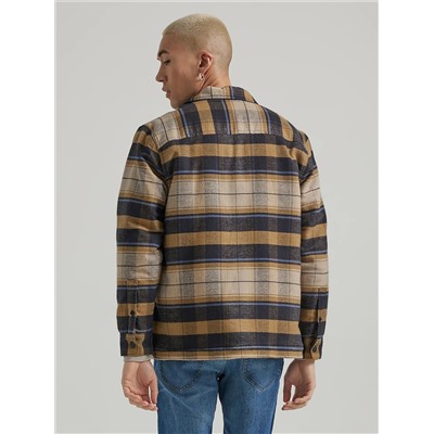 Men's Sherpa Lined Flannel Overshirt