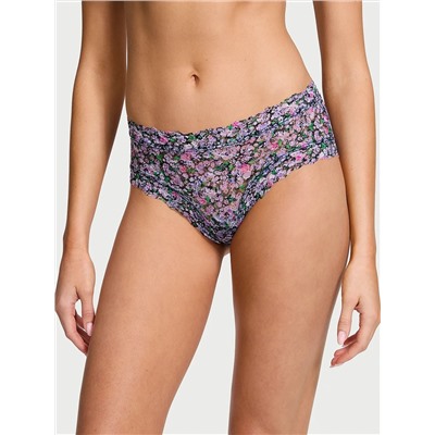 The Lacie Posey Lace Cheeky Panty - Ensign Navy Ditsy Floral