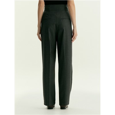 Брюки широкого кроя с защипами, D436/cartier